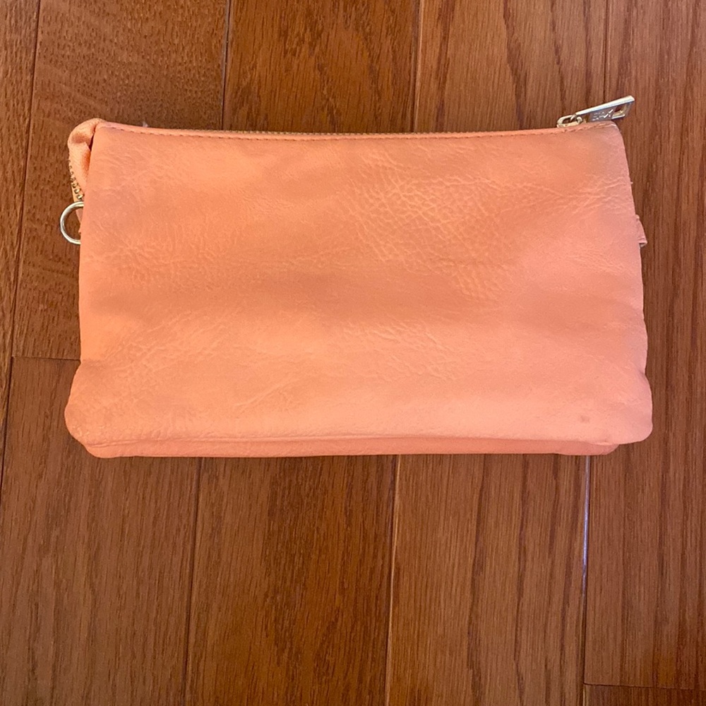 Orange clutch/wallet